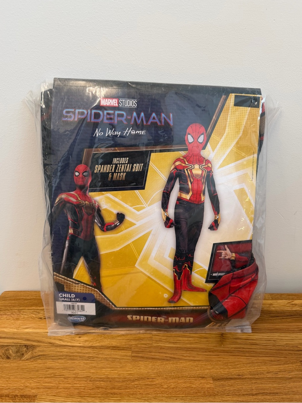 Marvel Spiderman No Way Home Halloween Costume Child Small Size 6-7